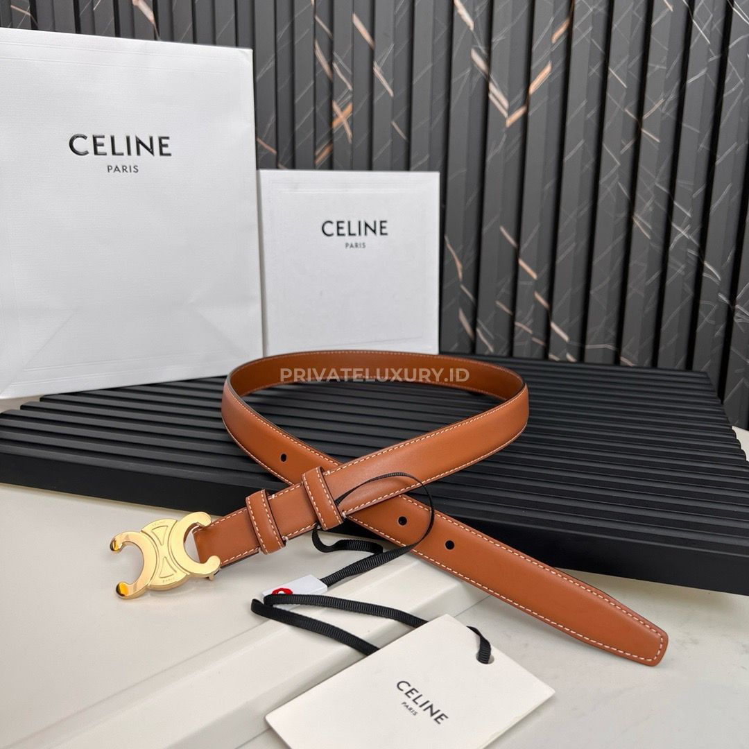 Teen Triomphe Belt in Natural Calfskin