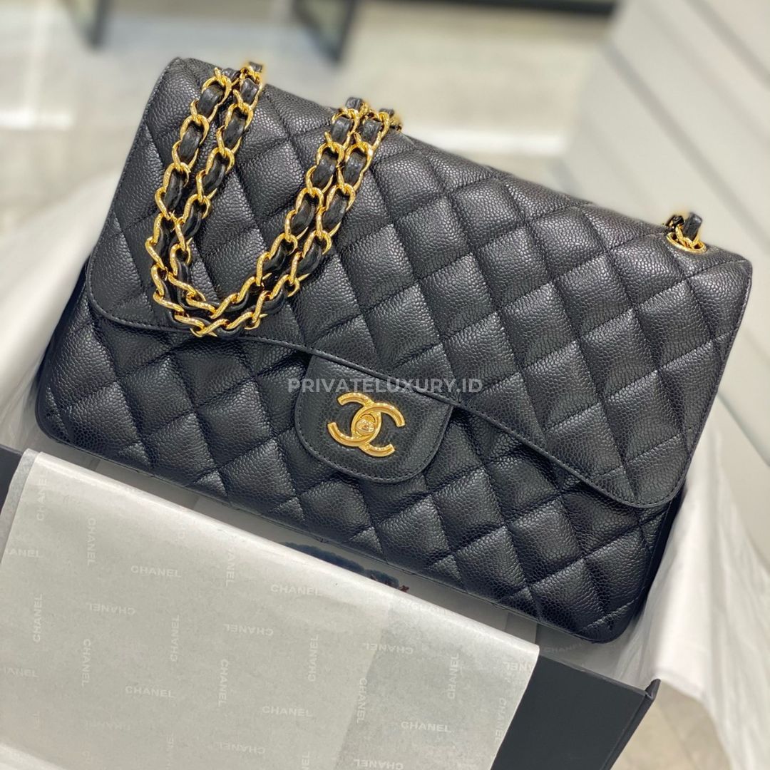 Jumbo Classic Handbag Caviar