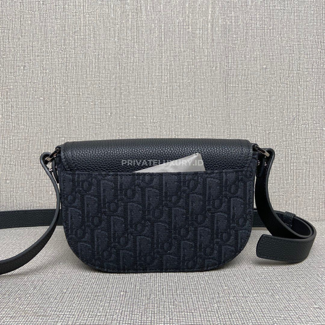 Mini Saddle Messenger Bag with Flap