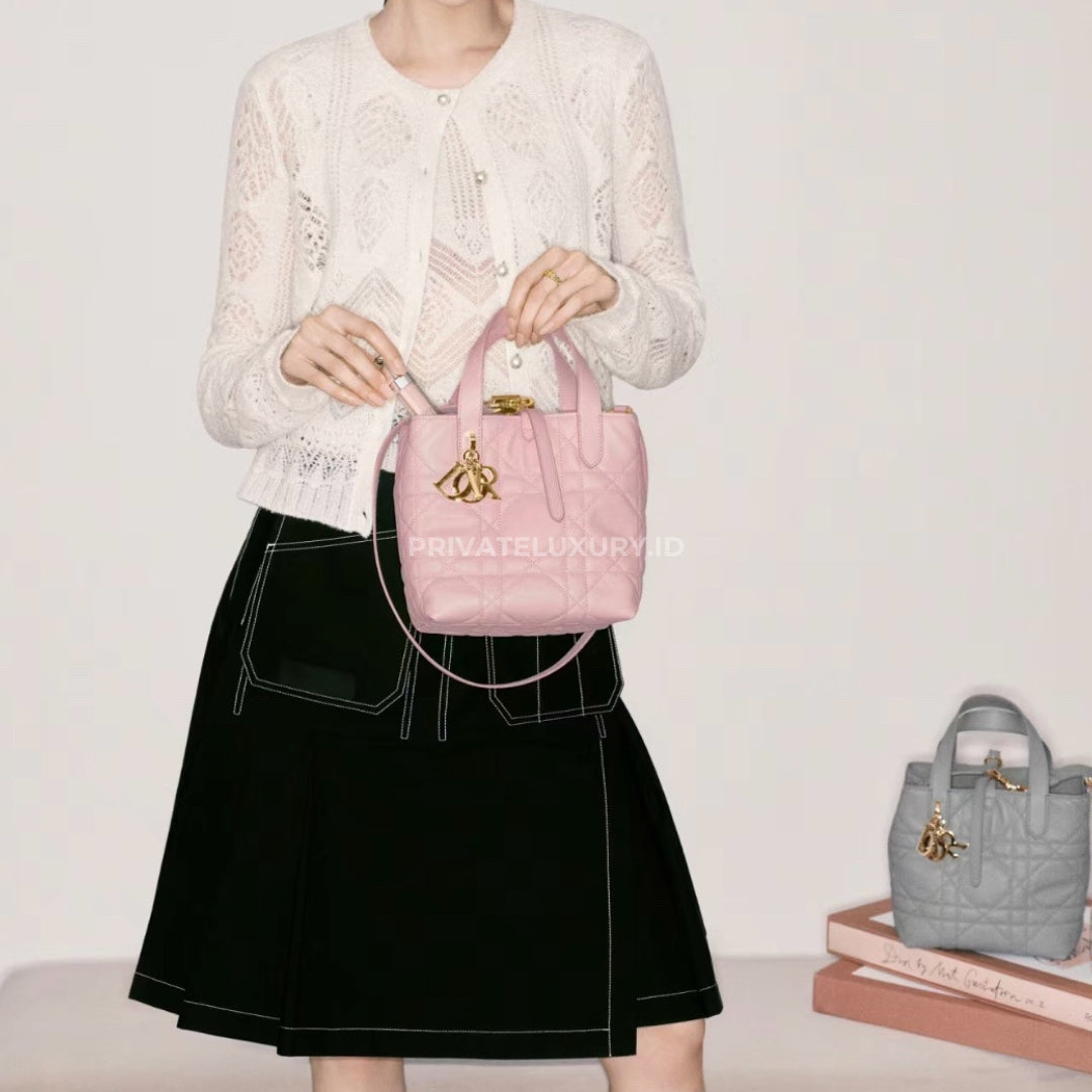 Small Dior Toujours Vertical Tote Bag