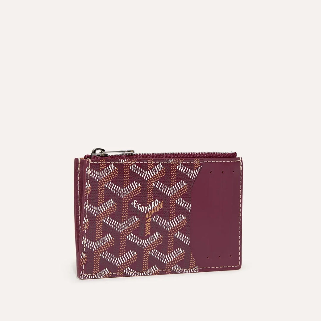 Bourbon Zipped Card Holder