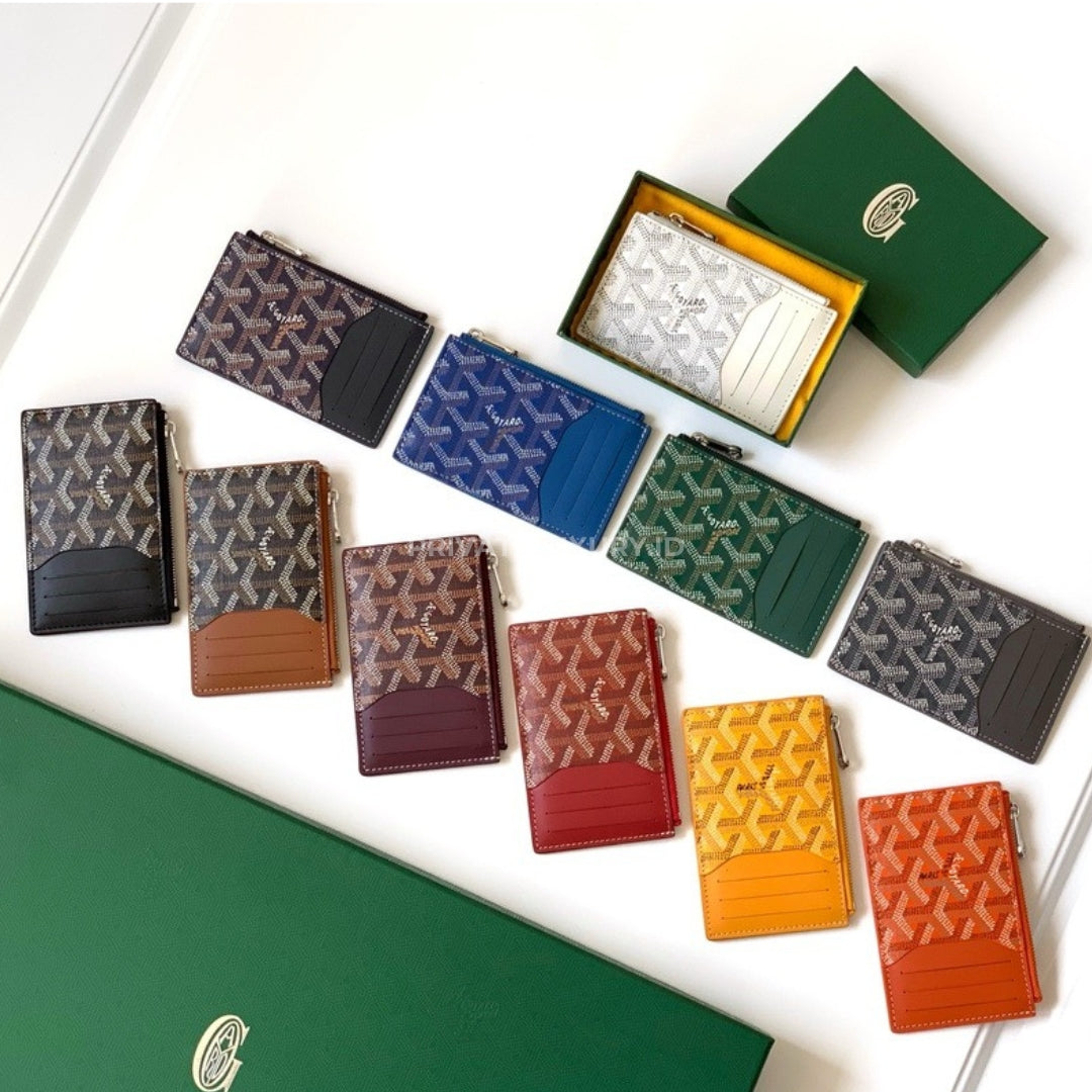 Bourbon Zipped Card Holder