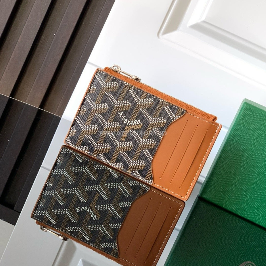 Bourbon Zipped Card Holder
