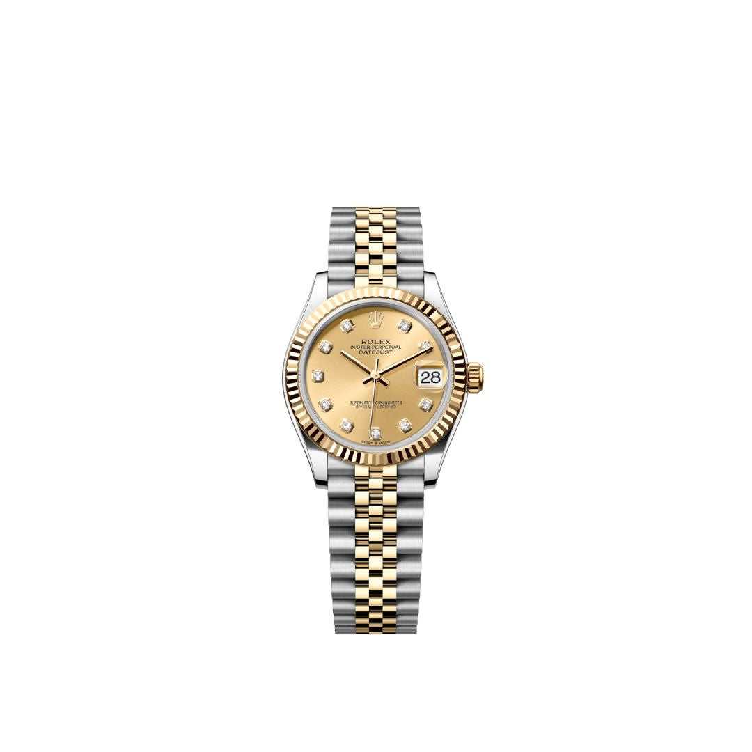 Datejust 31 - 278273G Champagne Diamonds Jubilee Steel-YG