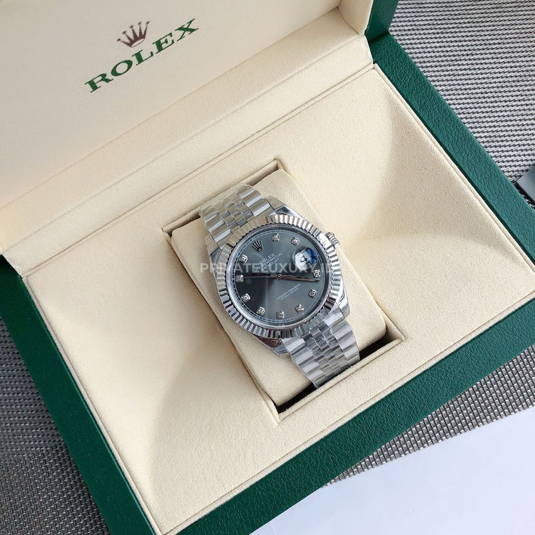 Datejust 41 - 126334G Grey Diamonds Jubilee Steel
