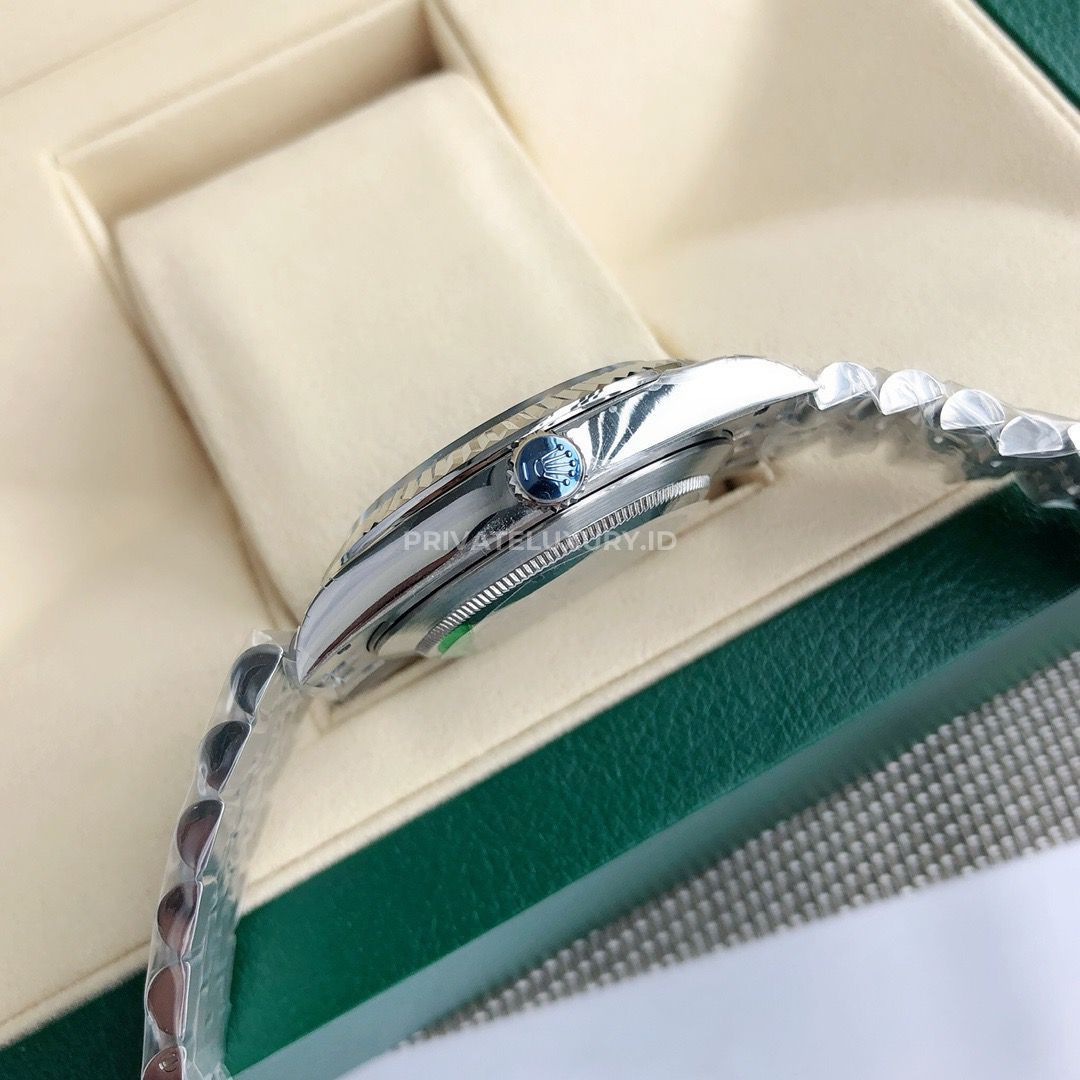 Datejust 41 - 126334G Grey Diamonds Jubilee Steel
