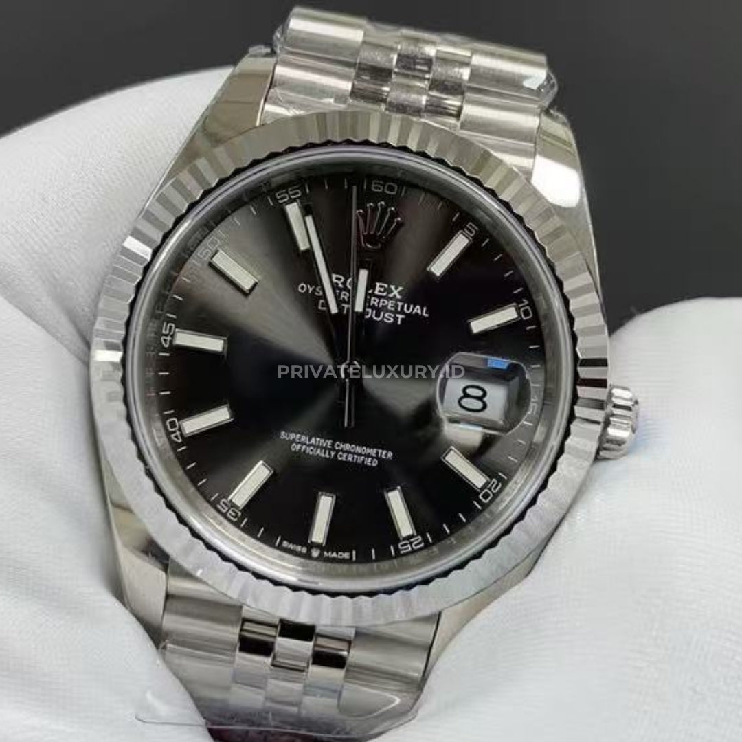 Datejust 41 - 126334 Grey Index Jubilee Steel