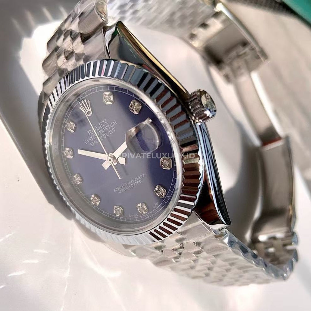 Datejust 41 - 126334G Blue Diamonds Jubilee Steel