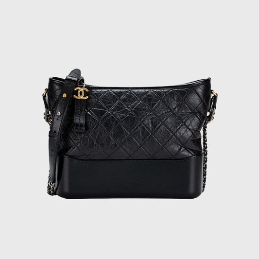 Medium Gabrielle Hobo Bag Black