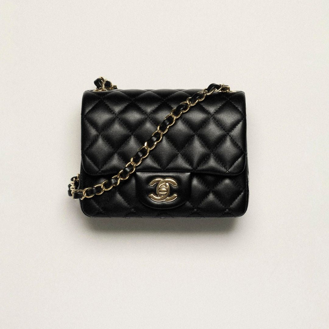 Mini Square Classic Handbag Lambskin