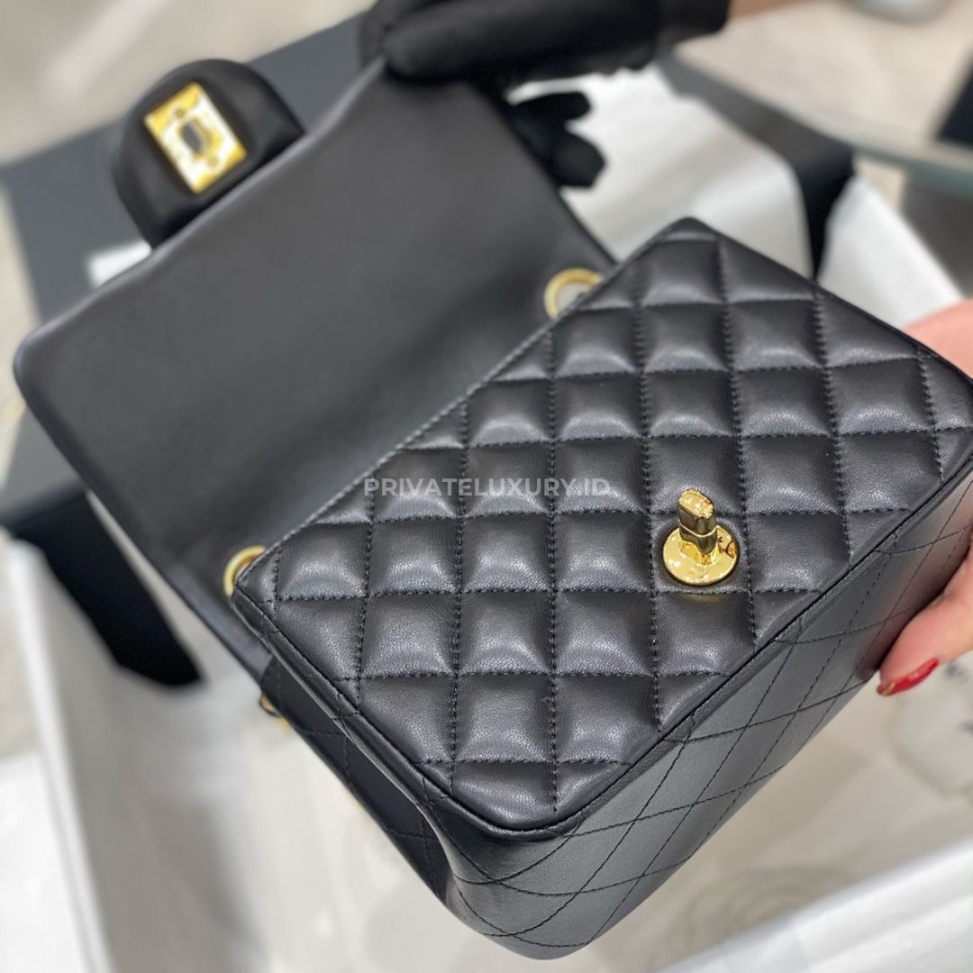Mini Square Classic Handbag Lambskin