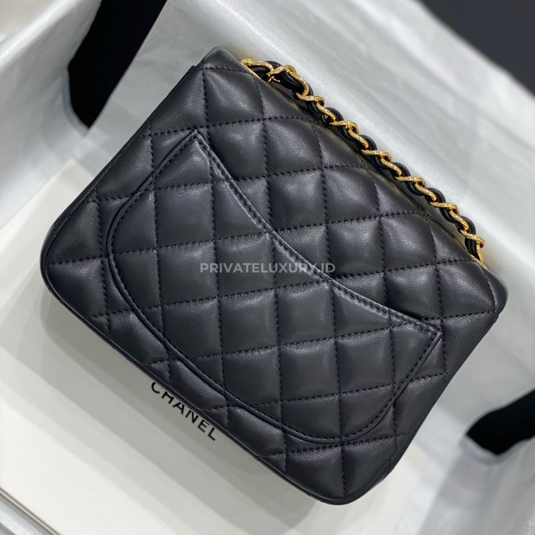 Mini Square Classic Handbag Lambskin