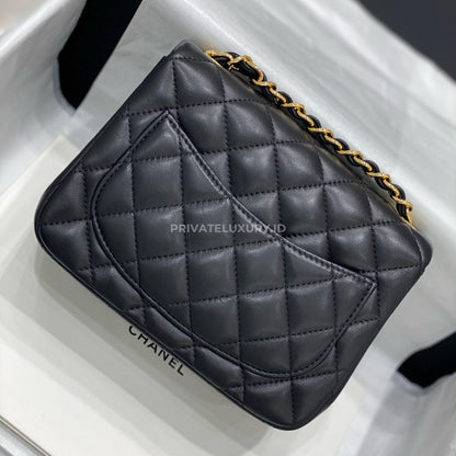 Mini Square Classic Handbag Lambskin