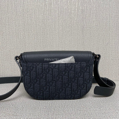 Mini Saddle Messenger Bag with Flap