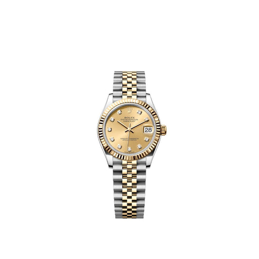 Datejust 31 - 278273G Champagne Diamonds Jubilee Steel-YG