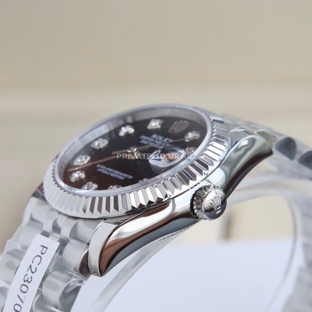 Datejust 31 - 278274G Dark Grey Diamonds Jubilee Steel
