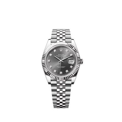 Datejust 41 - 126334G Grey Diamonds Jubilee Steel