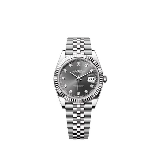 Datejust 41 - 126334G Grey Diamonds Jubilee Steel
