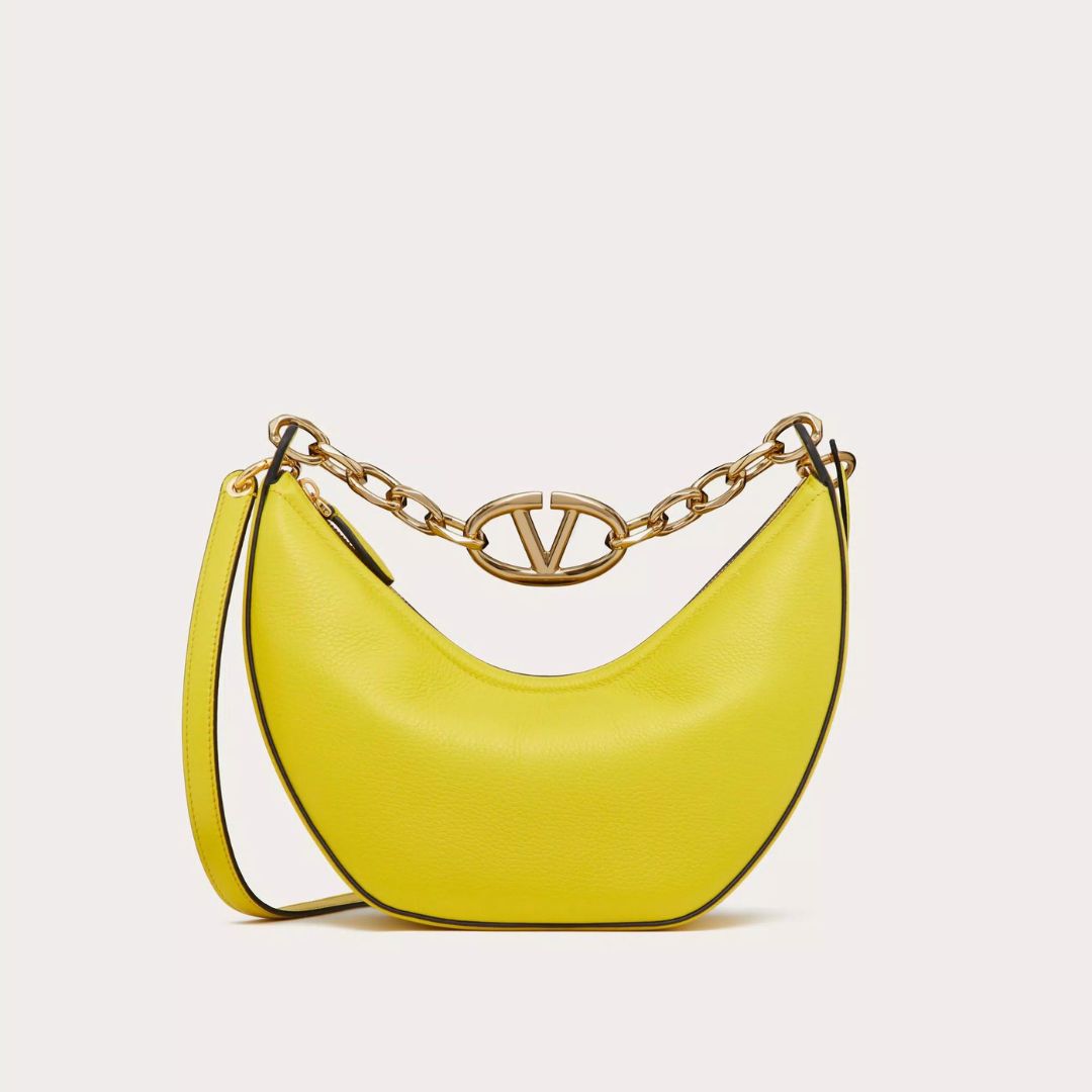 Small Vlogo Moon Hobo Bag