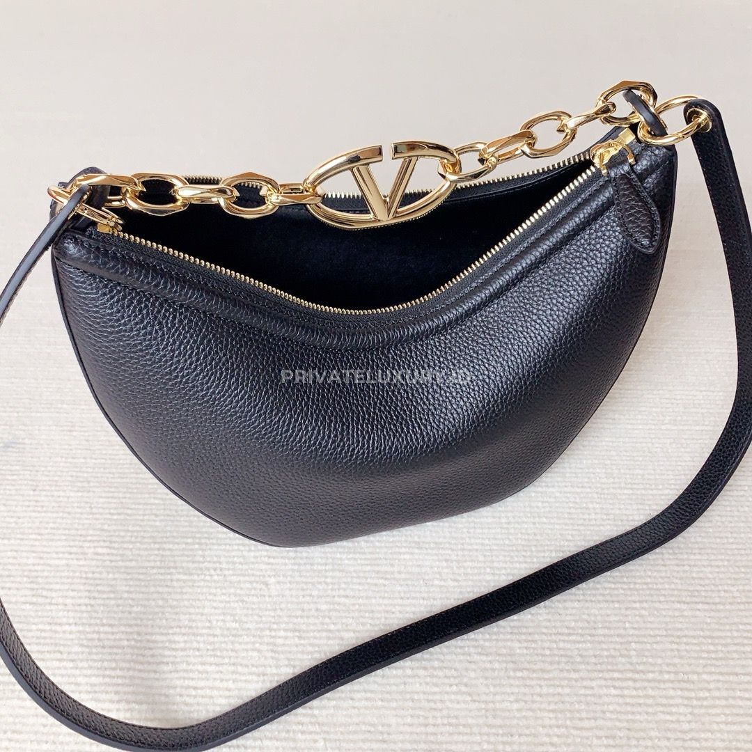 Small Vlogo Moon Hobo Bag