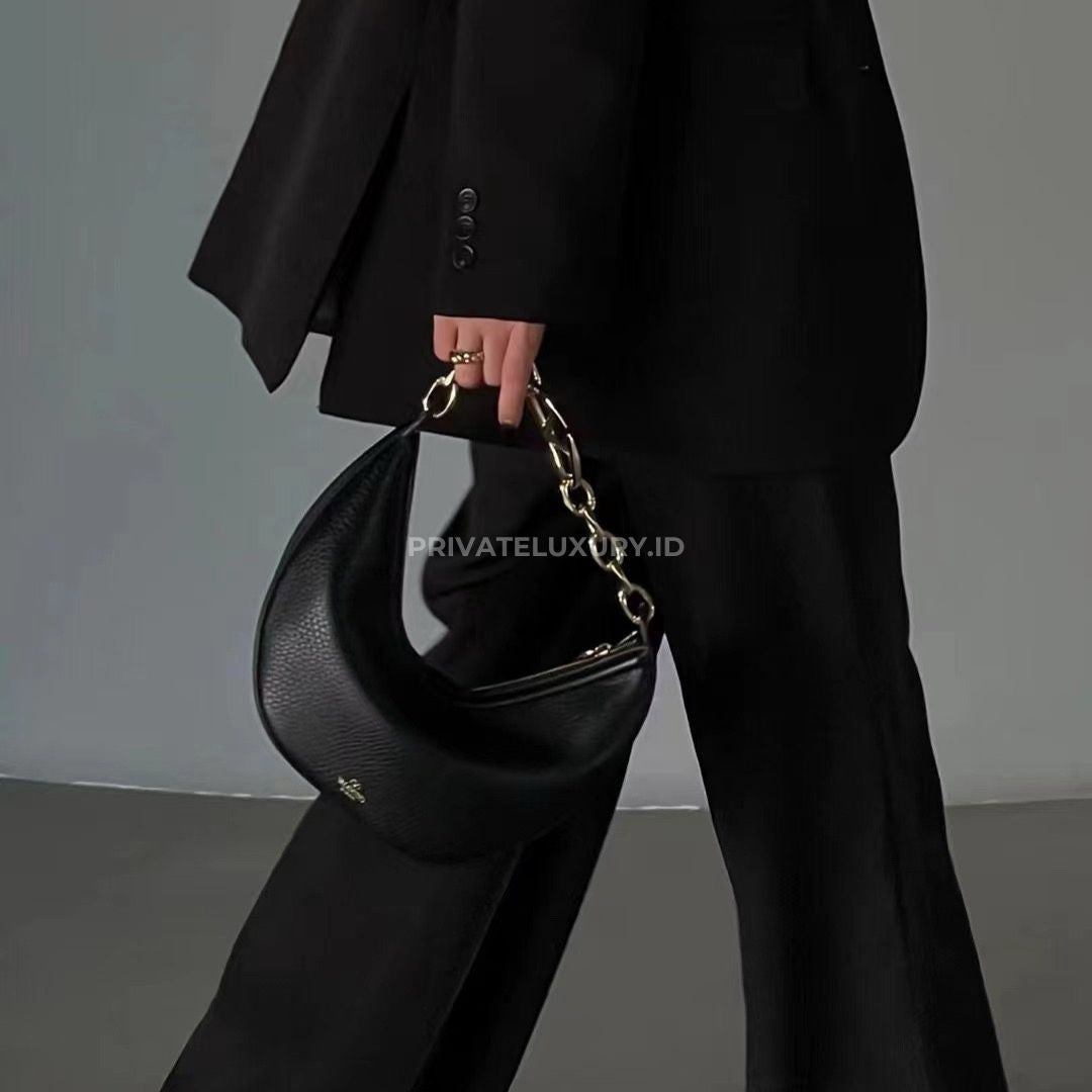 Small Vlogo Moon Hobo Bag
